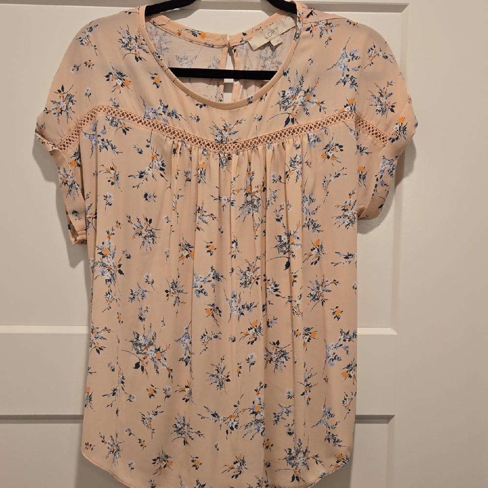 Loft Floral Peach Women's Top